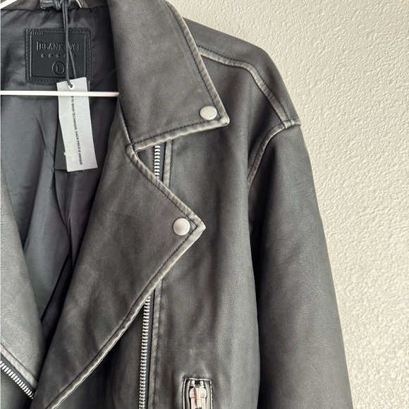 BLANK NYC Vegan Leather Moto Jacket with Belt - Picture 10 of 15